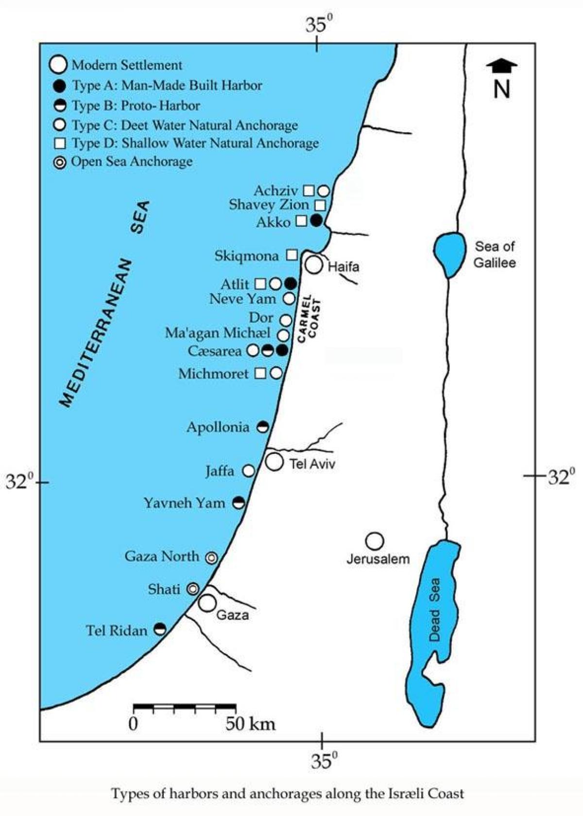 карта Ізраіля парты