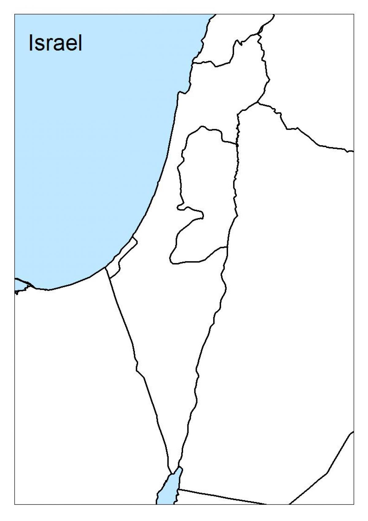карта Ізраіля пустым
