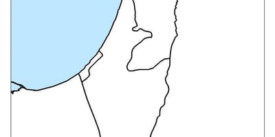 Карта Ізраіля пустым