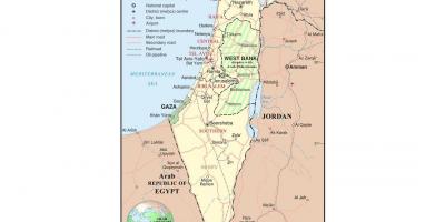 Карта аэрапортаў Ізраіля